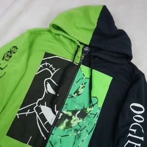 Disney Oogie Boogie Hoodie Sweater Full Zip Nightmare Before Christmas Mens S